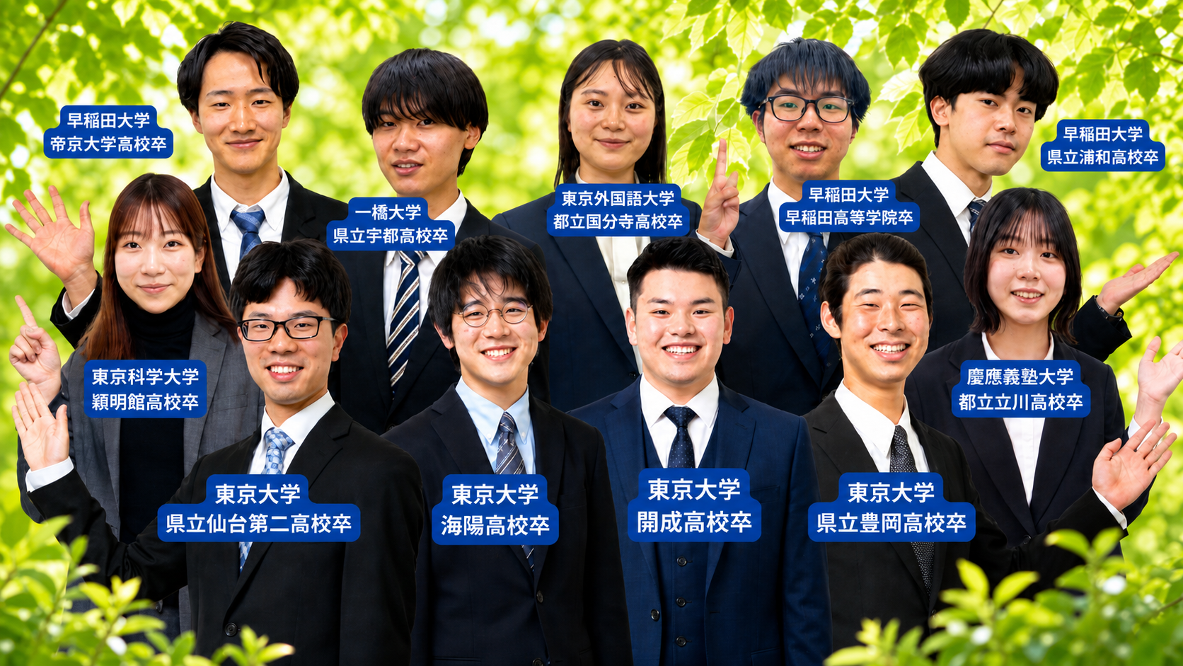 自宅enaのオンライン家庭教師campの教師陣は全員最難関大学在籍