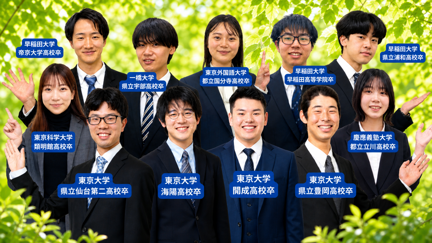 自宅enaのオンライン家庭教師campの教師陣は全員最難関大学在籍