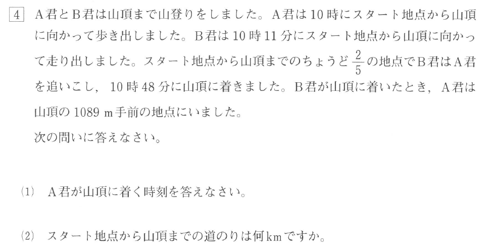 広尾学園小石川中学校入試問題